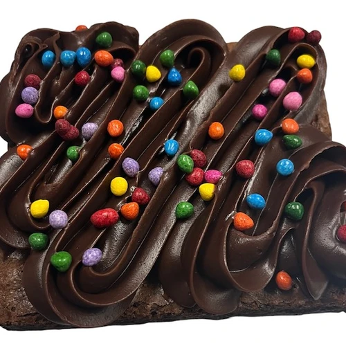 Chocolate Topped Ganache Brownie
