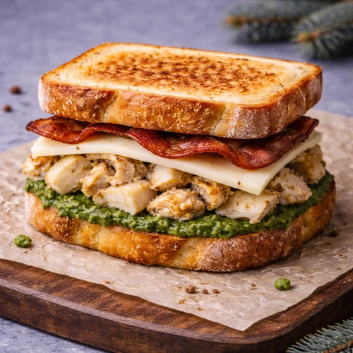 Golden Pesto Chicken Melt