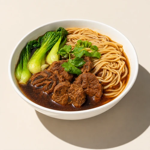 beef bone broth noodle soup