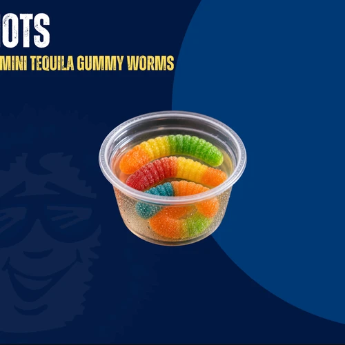 Sour Mini Tequila Gummy Worms (Online)