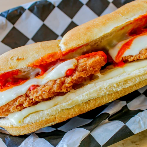 Chicken Parmesan sandwich