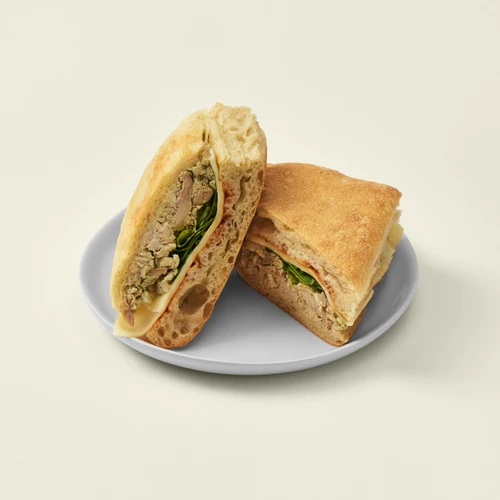 Pulled Pesto Chicken Sandwich