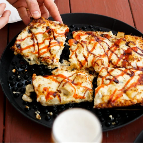 Spicy Balsamic Pear & Gorgonzola Pizza - Detroit