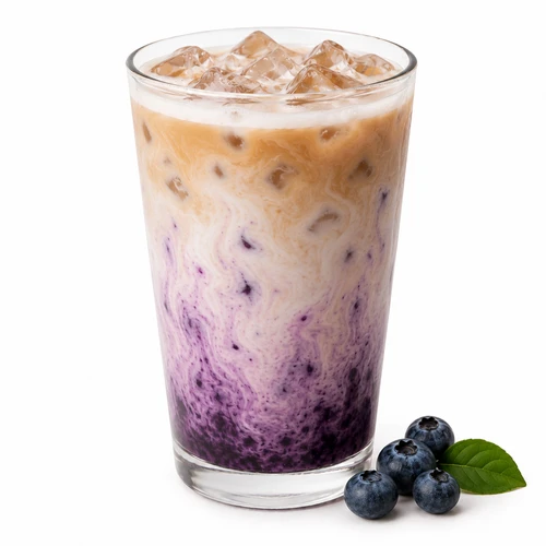 Iced Blueberry Latte