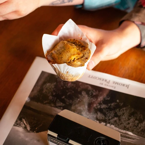 Gluten-Free/Vegan Lemon Poppy Seed Muffin