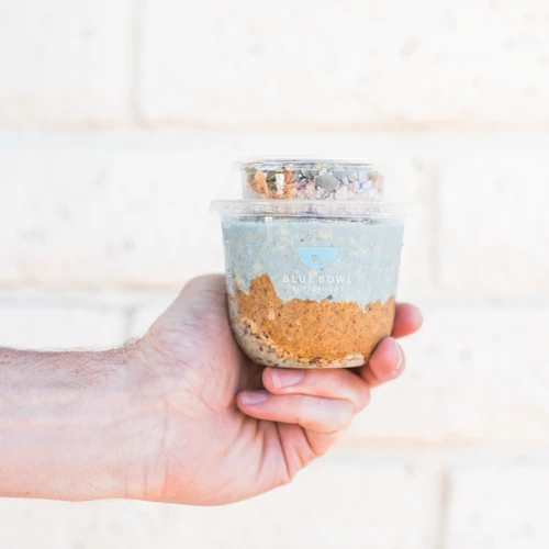 Protein Blue Horchata Oats Parfait