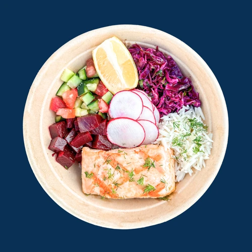 Grilled Salmon Rice Bowl