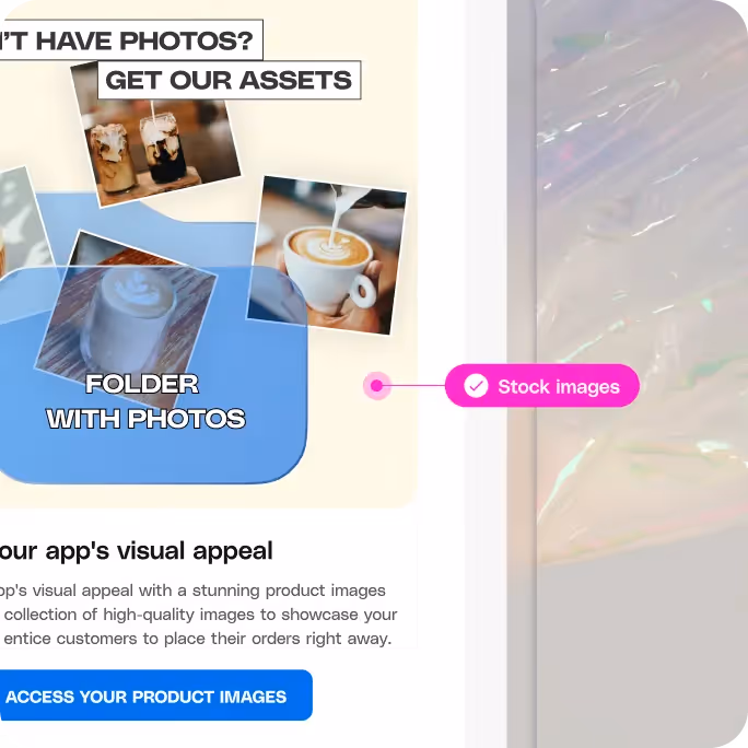 Stock images for ready-made visuals