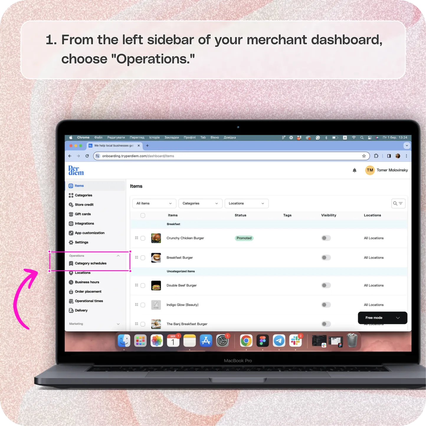 Configure order placement settings — screenshot 1 of 2