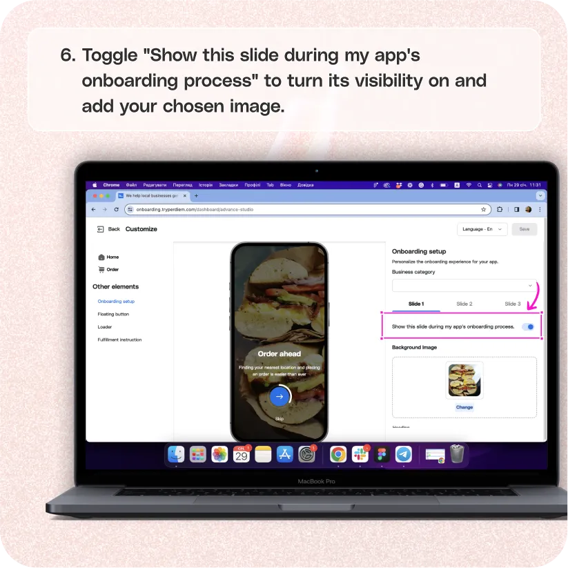 Customize your app’s onboarding — screenshot 6 of 8