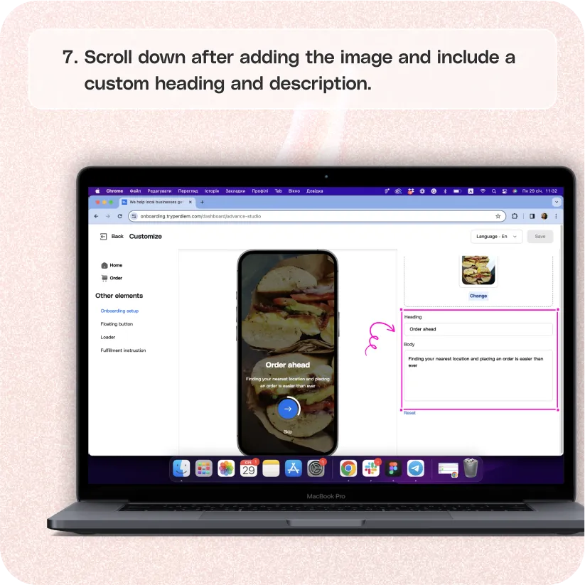 Customize your app’s onboarding — screenshot 7 of 8
