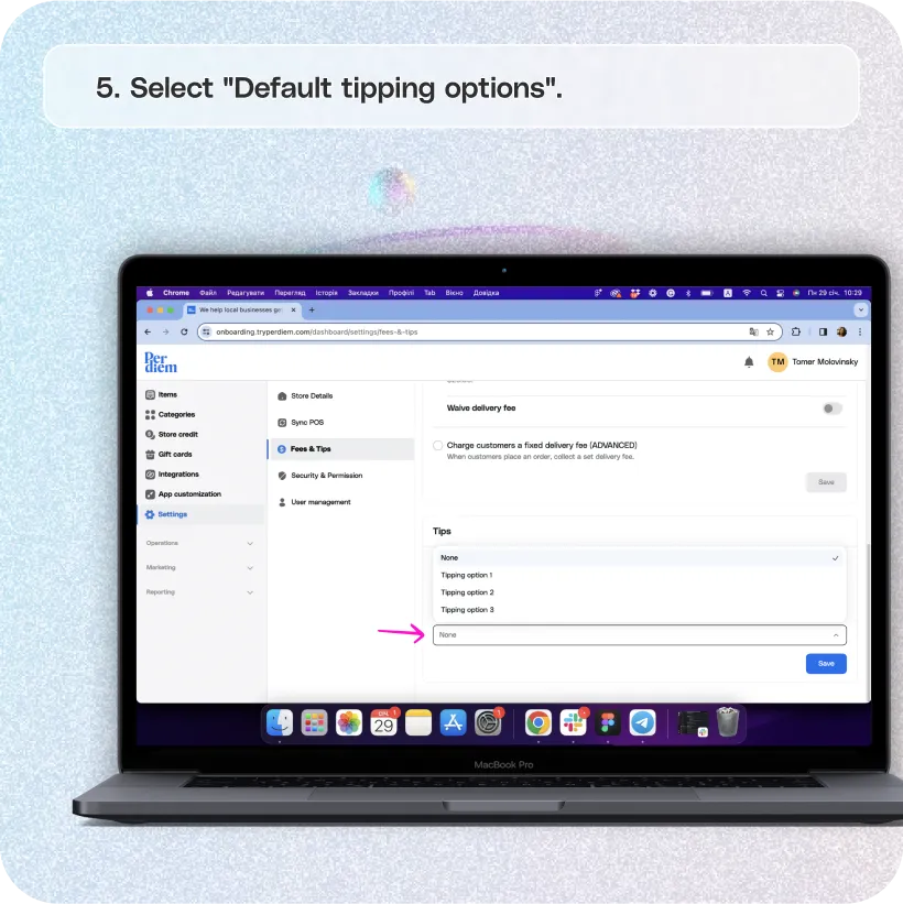 Enable custom tipping in-app — screenshot 5 of 6