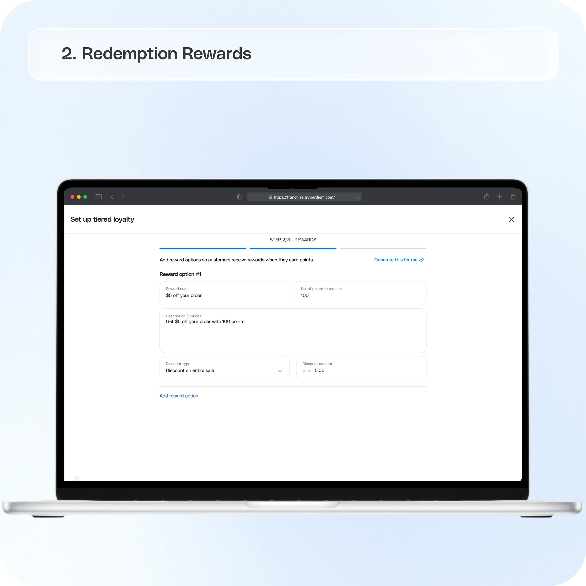 Getting Started with Per Diem Loyalty — screenshot 2 of 4