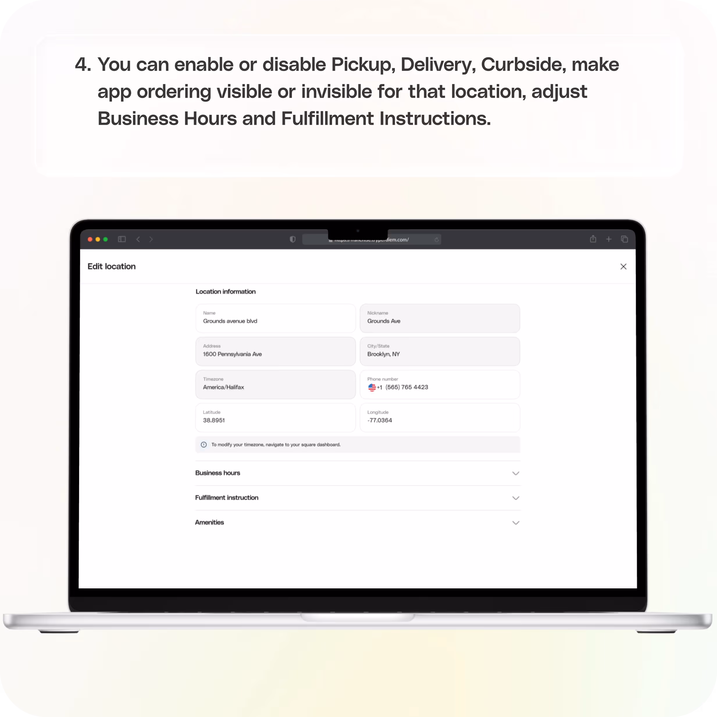 Getting started with Per Diem Web ordering — screenshot 4 of 5