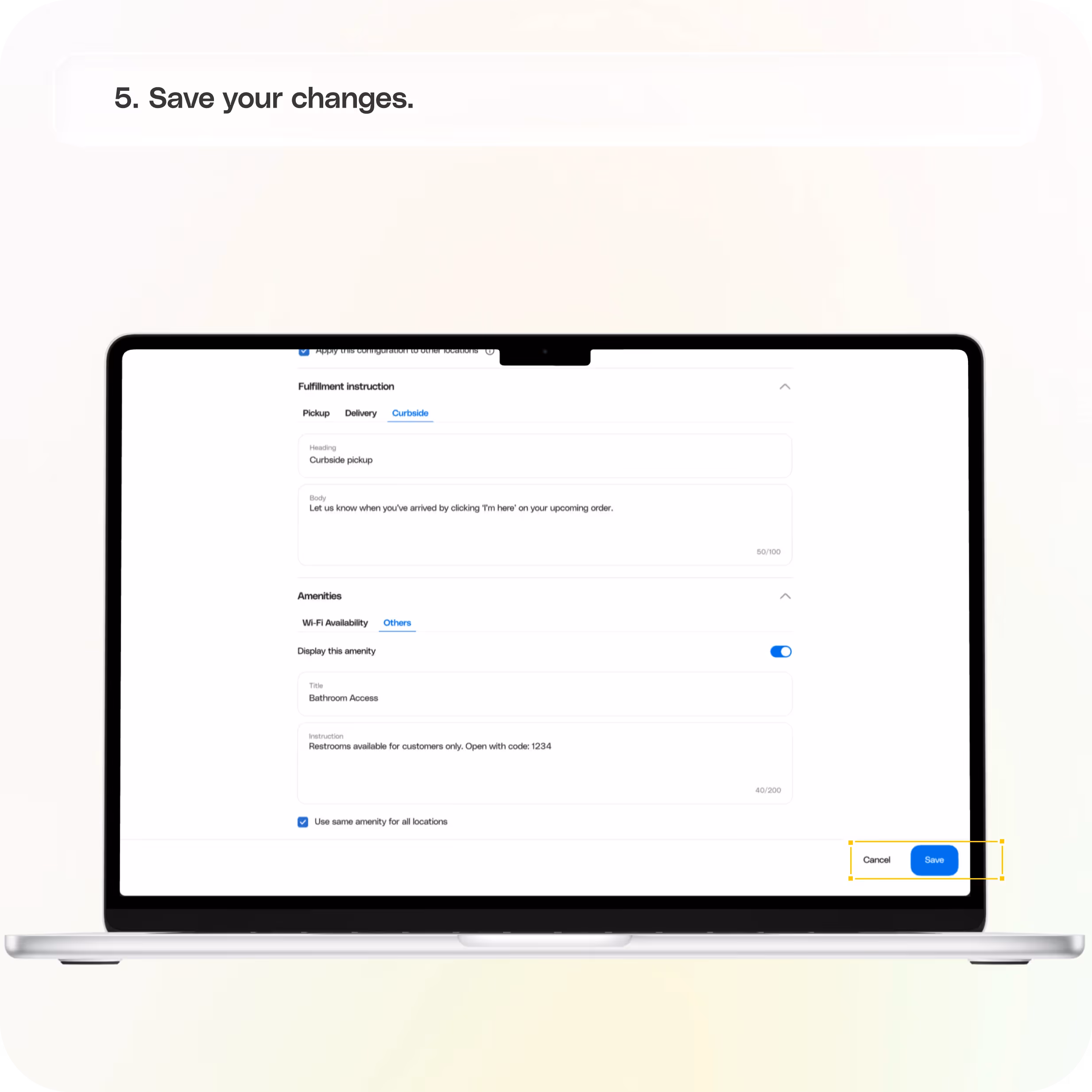 Getting started with Per Diem Web ordering — screenshot 5 of 5