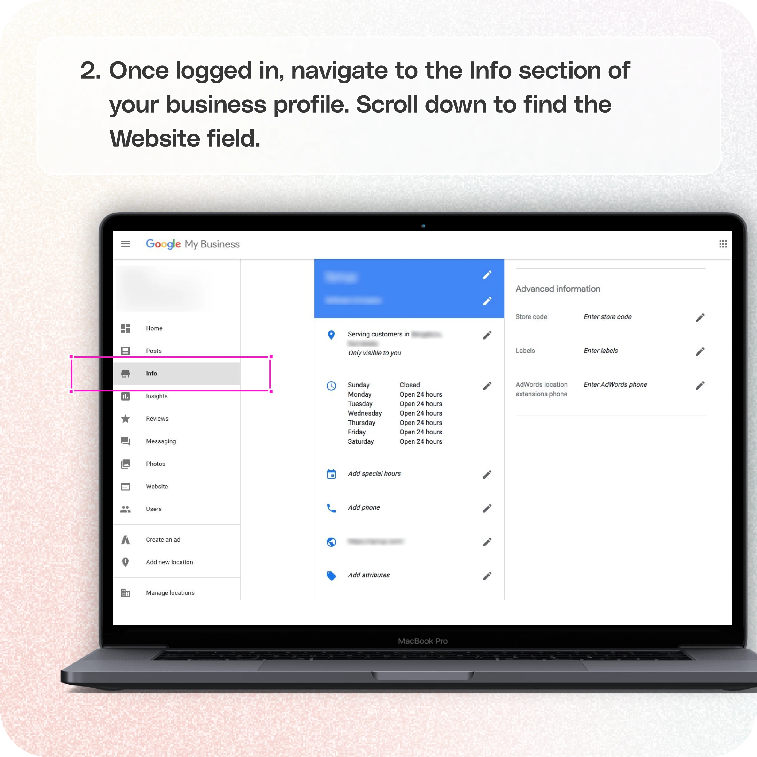 How to add your app landing page to Google Maps — screenshot 2 of 3