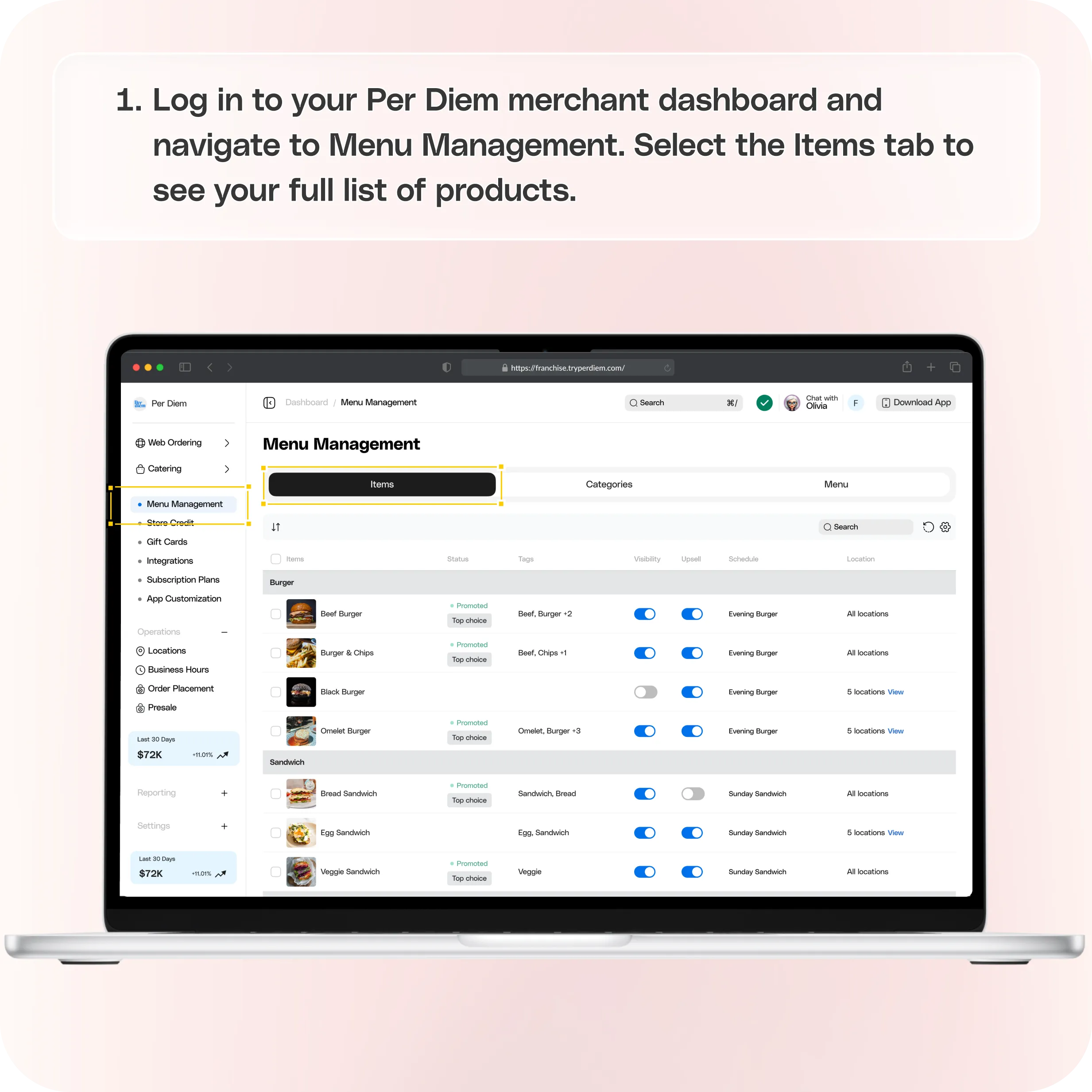 How to boost SEO for your web ordering menu items — screenshot 1 of 3
