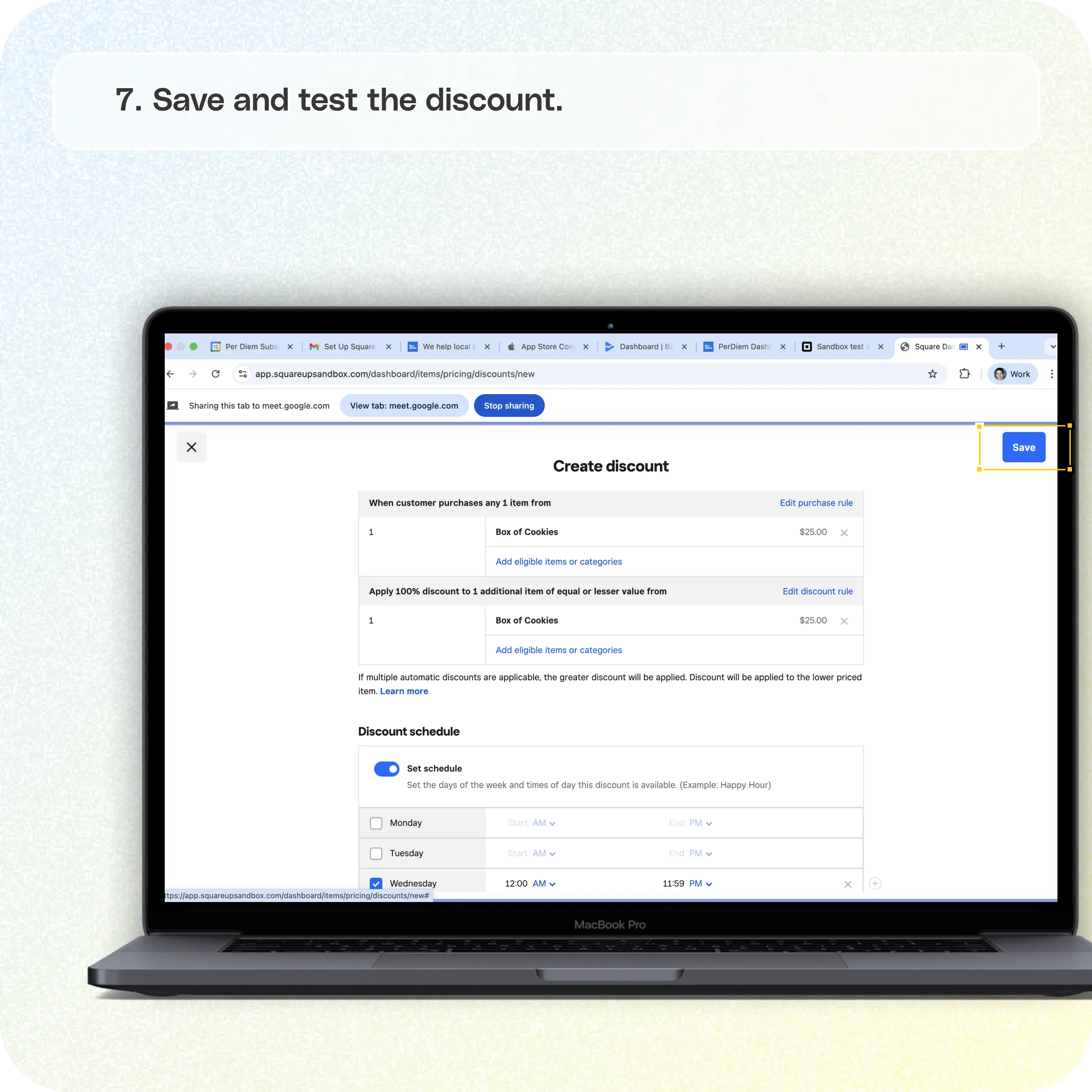 How to create BOGO deals in Square — screenshot 7 of 7