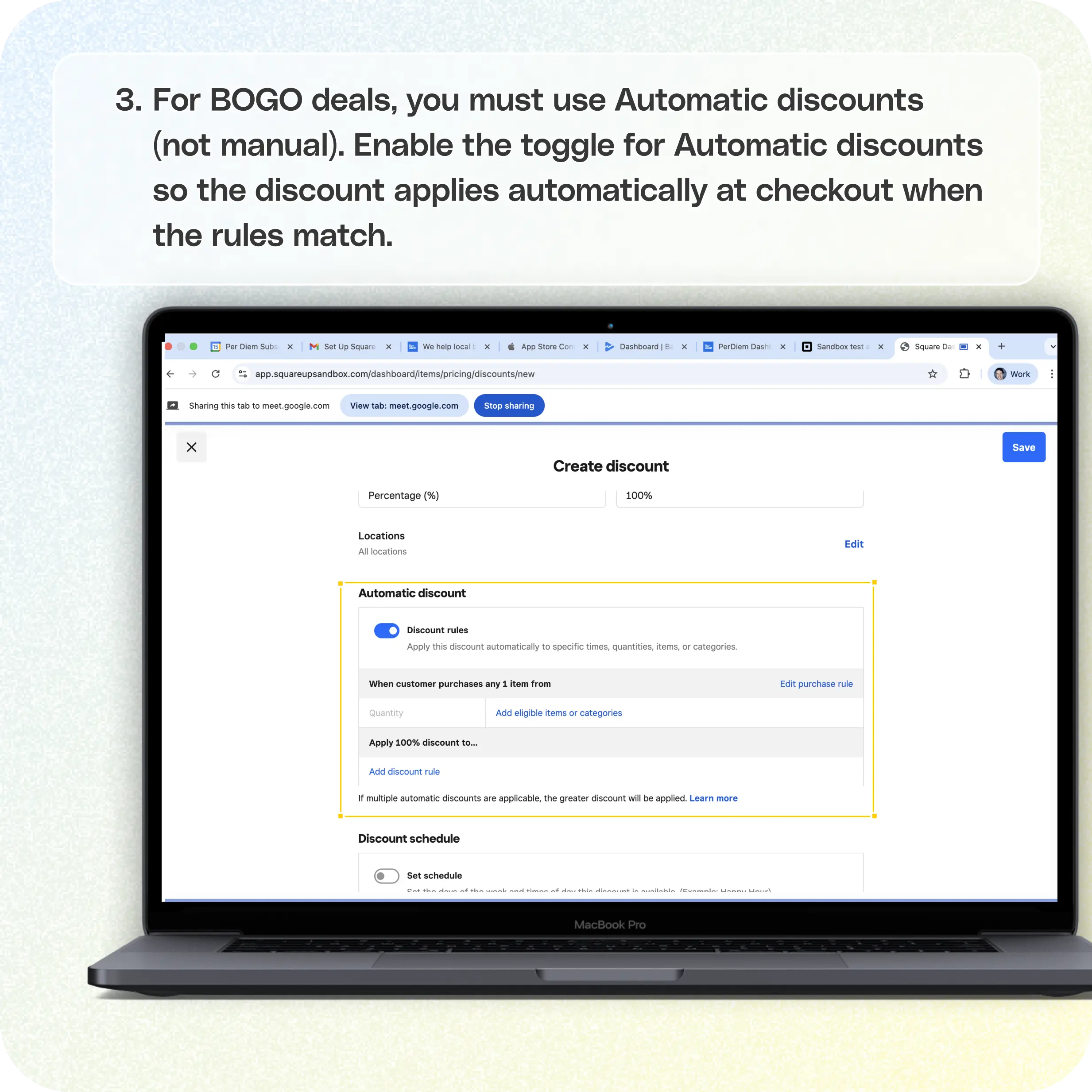 How to create BOGO deals in Square — screenshot 3 of 7
