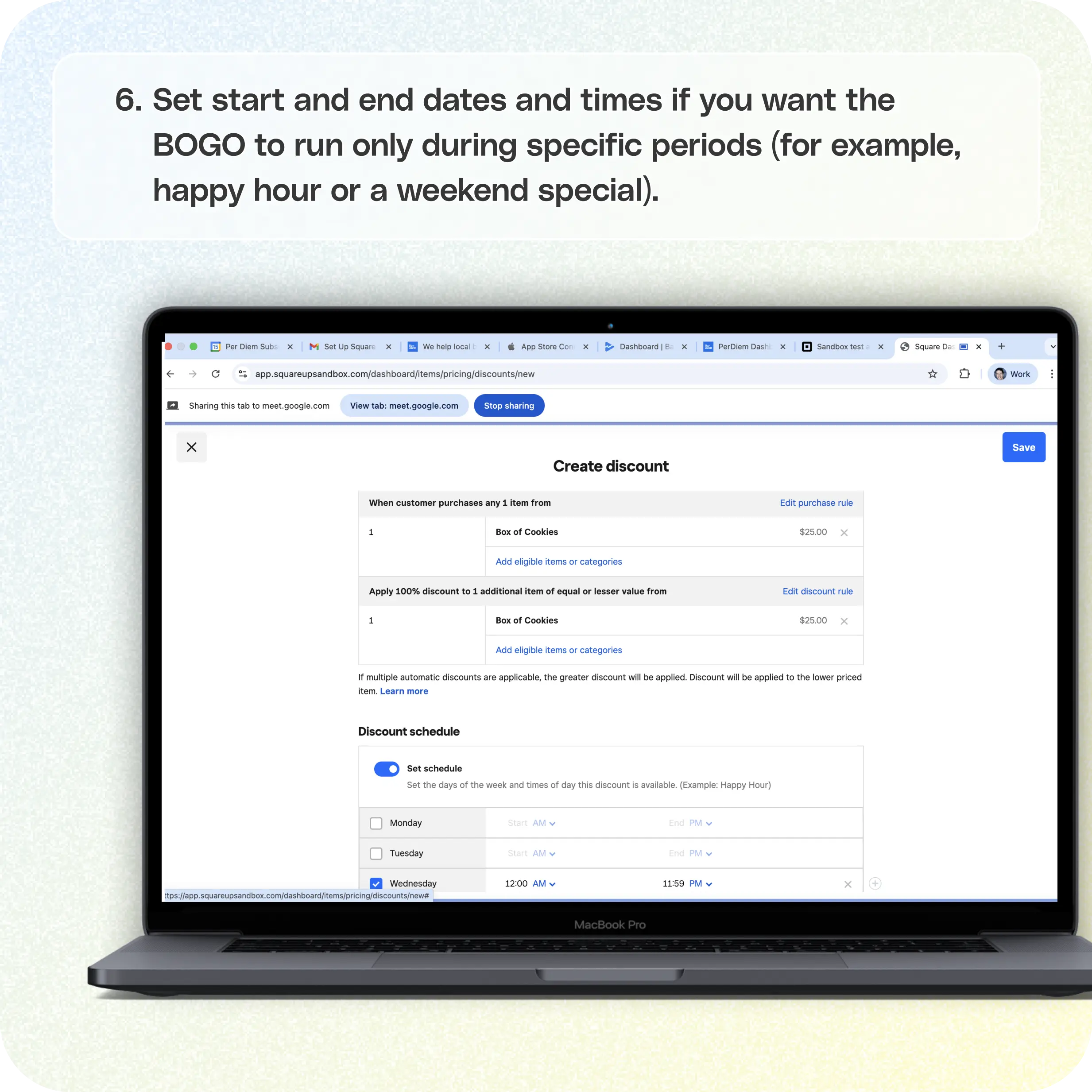 How to create BOGO deals in Square — screenshot 6 of 7