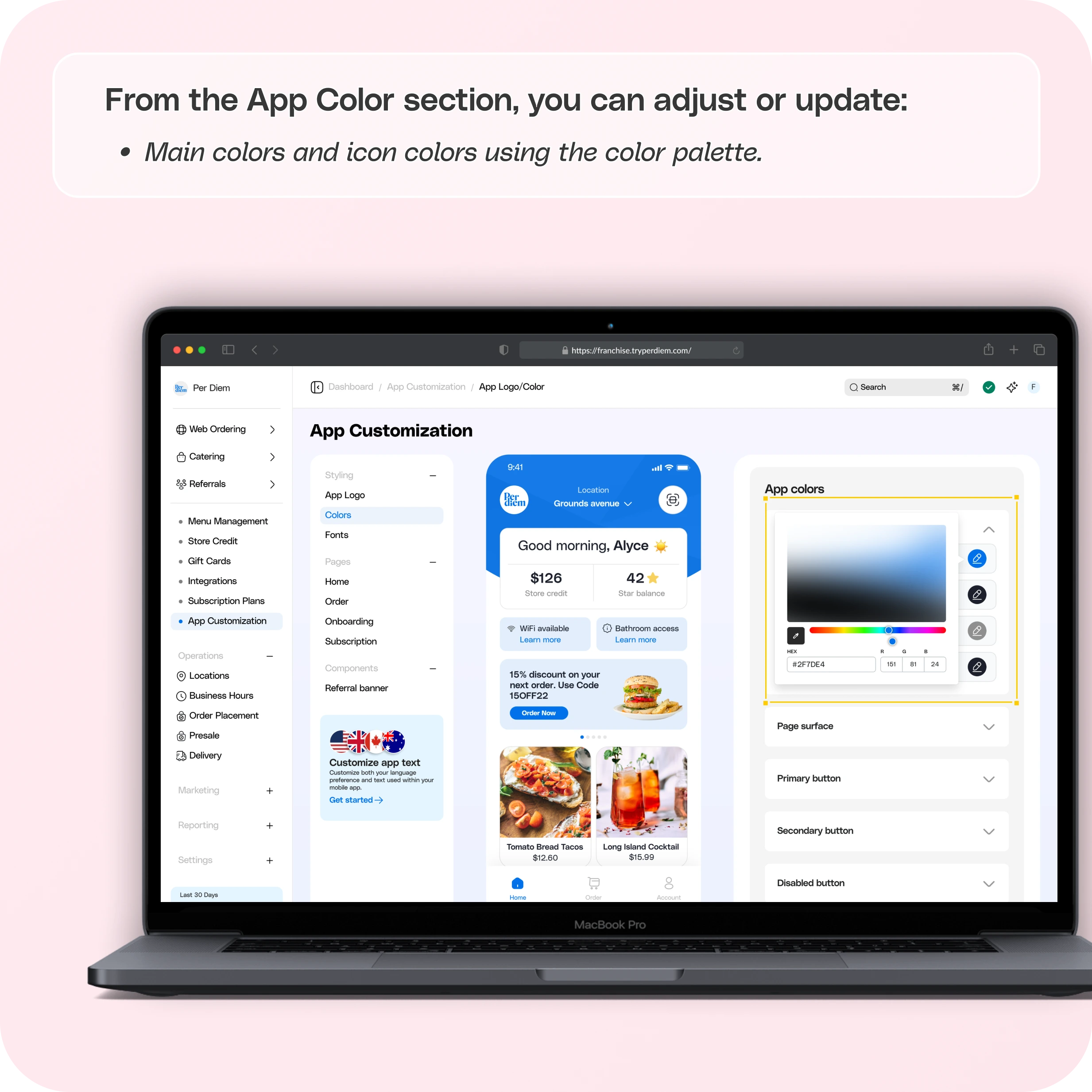 How to customize your app colors to match your brand — screenshot 2 of 6