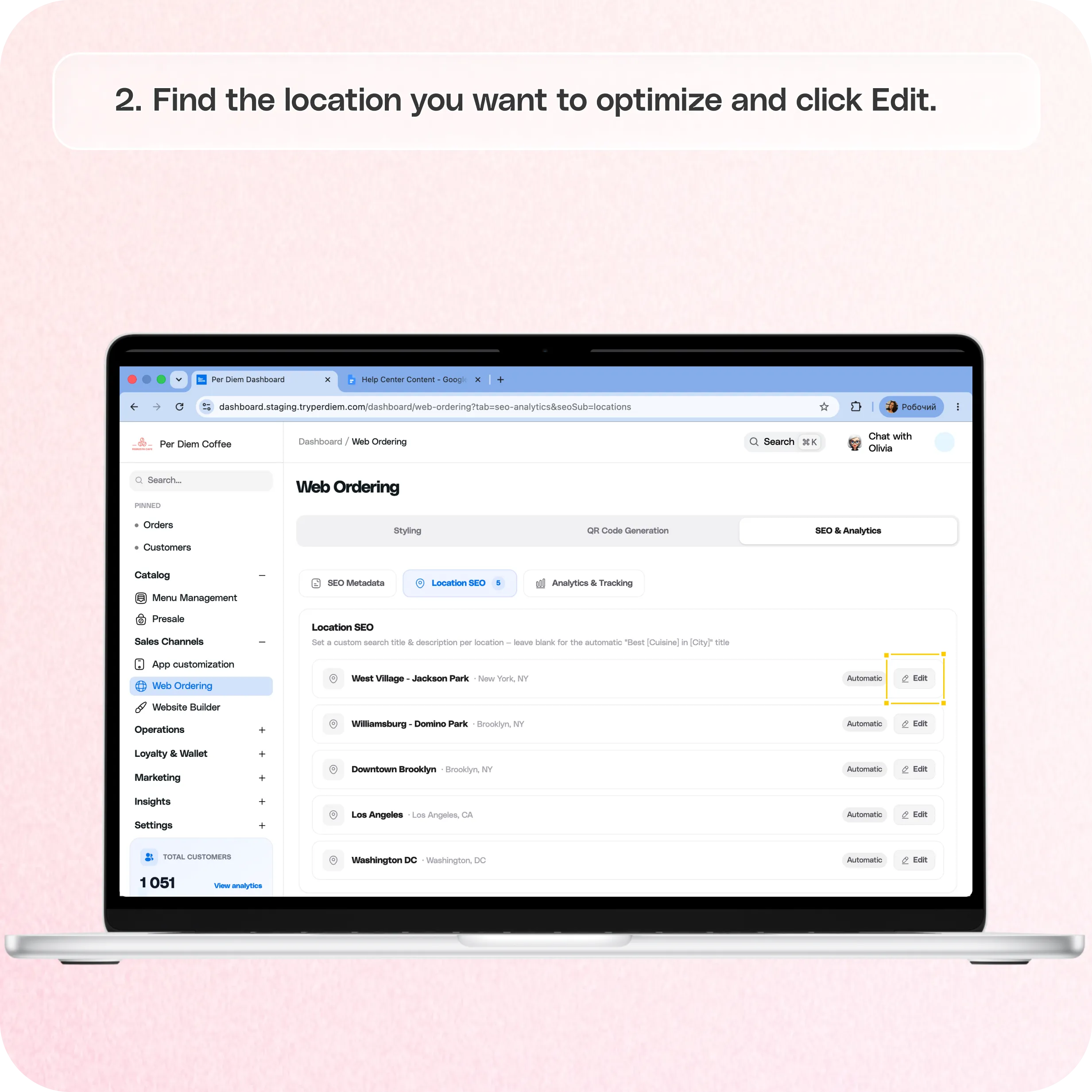 How to Set Up Location SEO for Web Ordering — screenshot 2 of 3