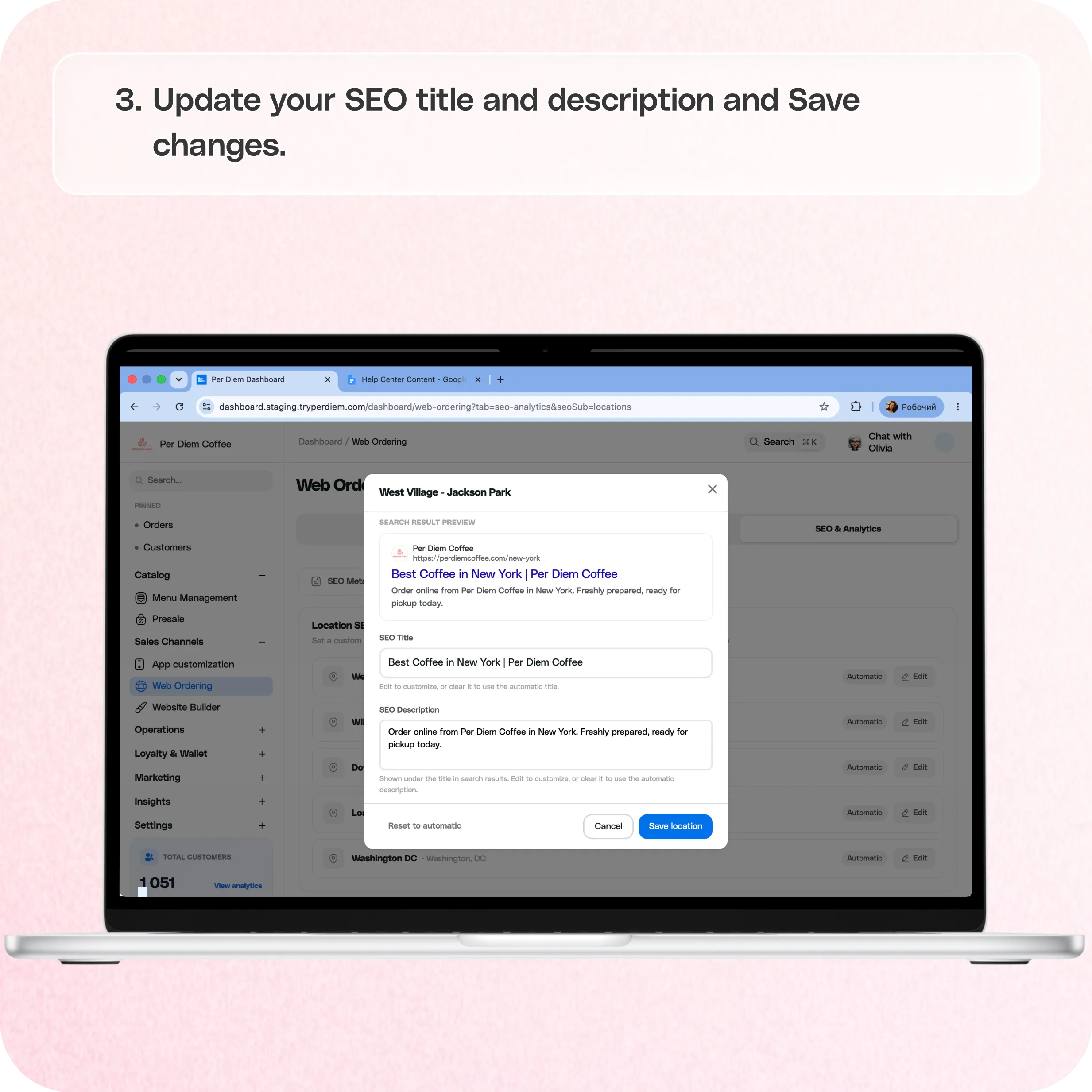 How to Set Up Location SEO for Web Ordering — screenshot 3 of 3
