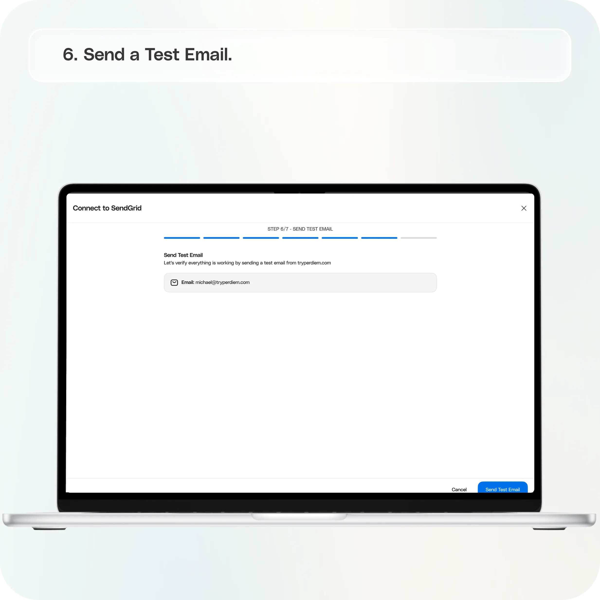 How to Set Up SendGrid in Per Diem to Send Emails from Your Custom Domain — screenshot 6 of 6