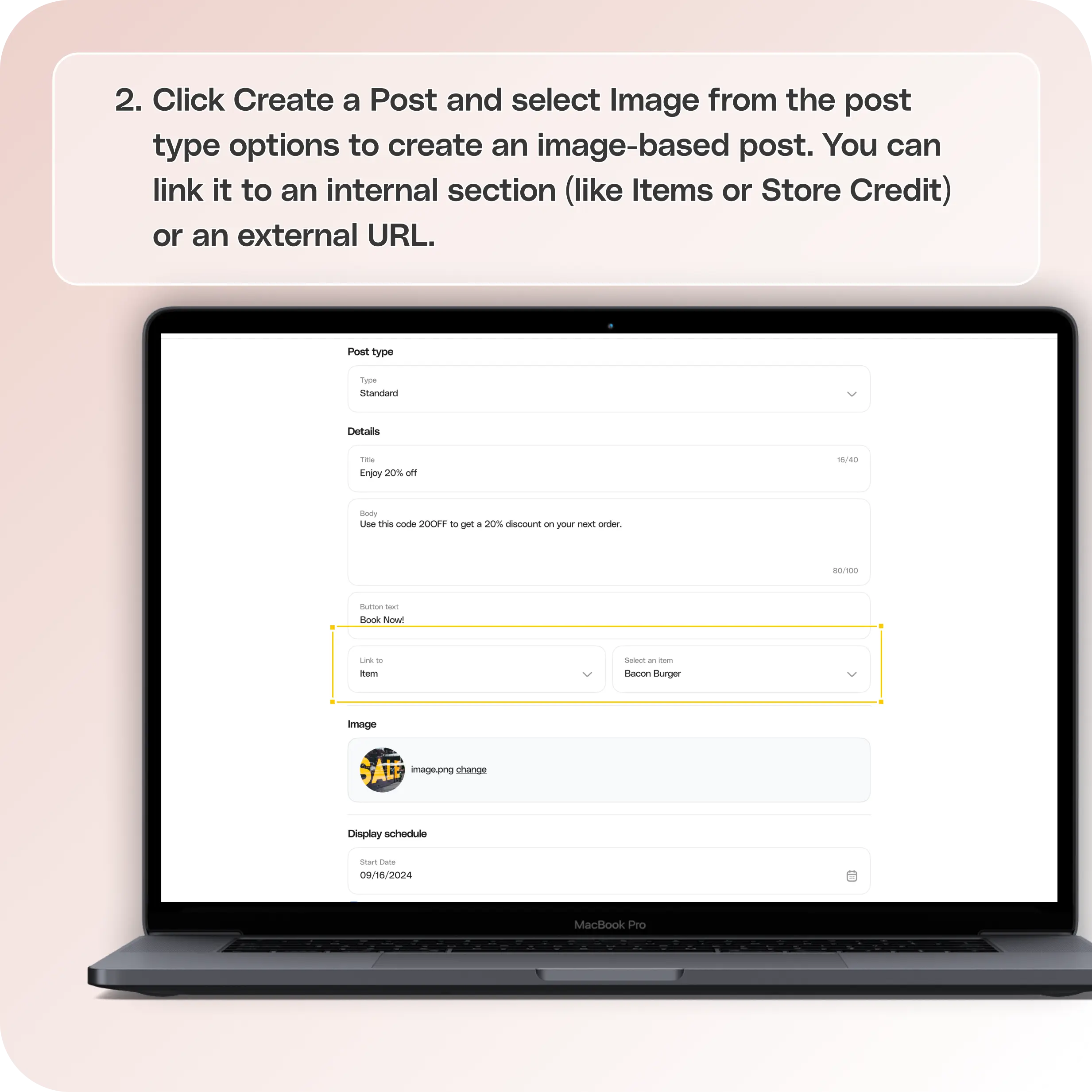 How to use different post layouts in the app — screenshot 5 of 6