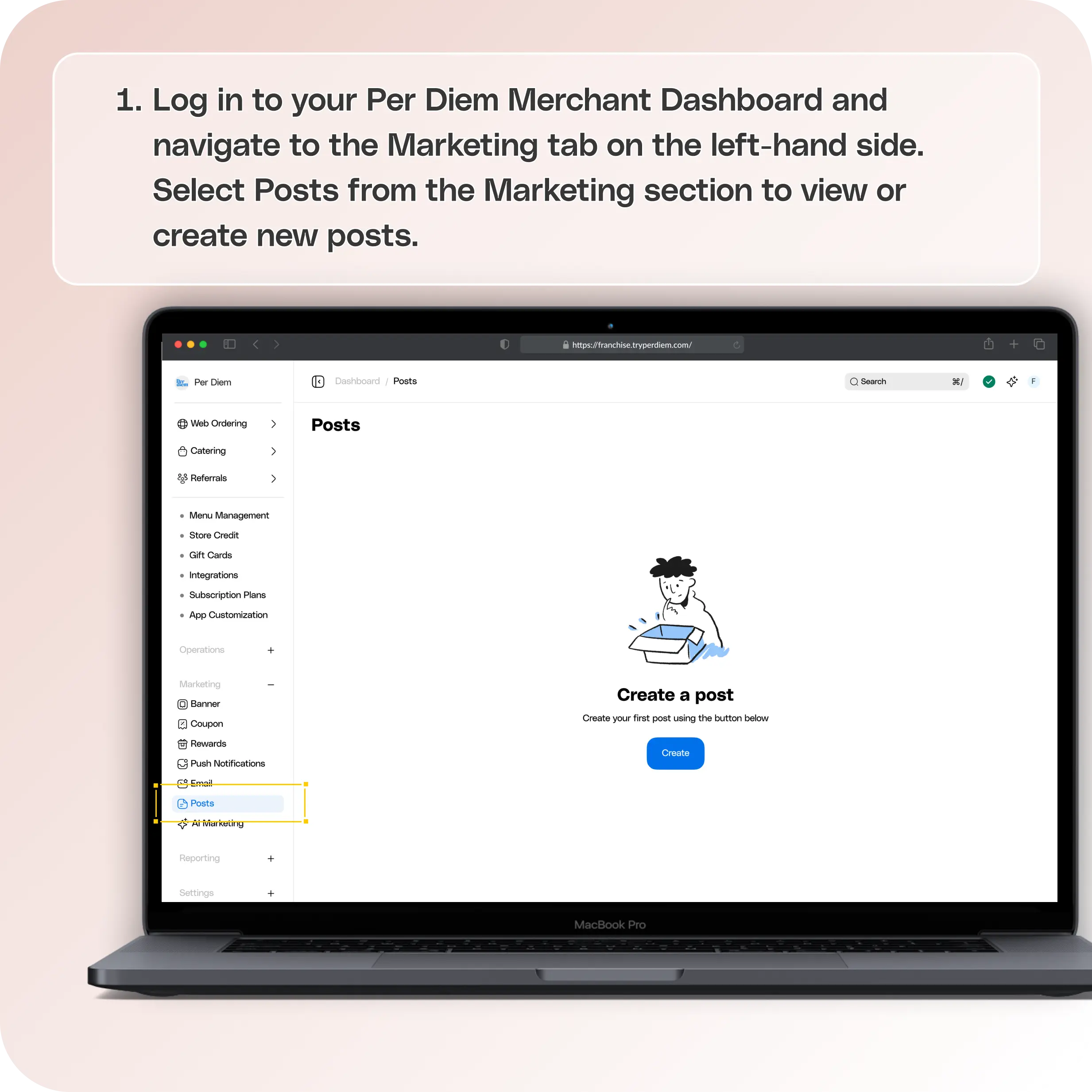 How to use different post layouts in the app — screenshot 1 of 6