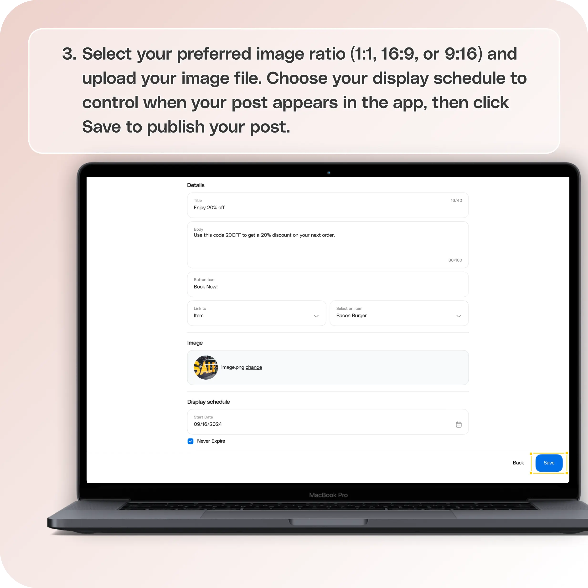 How to use different post layouts in the app — screenshot 6 of 6