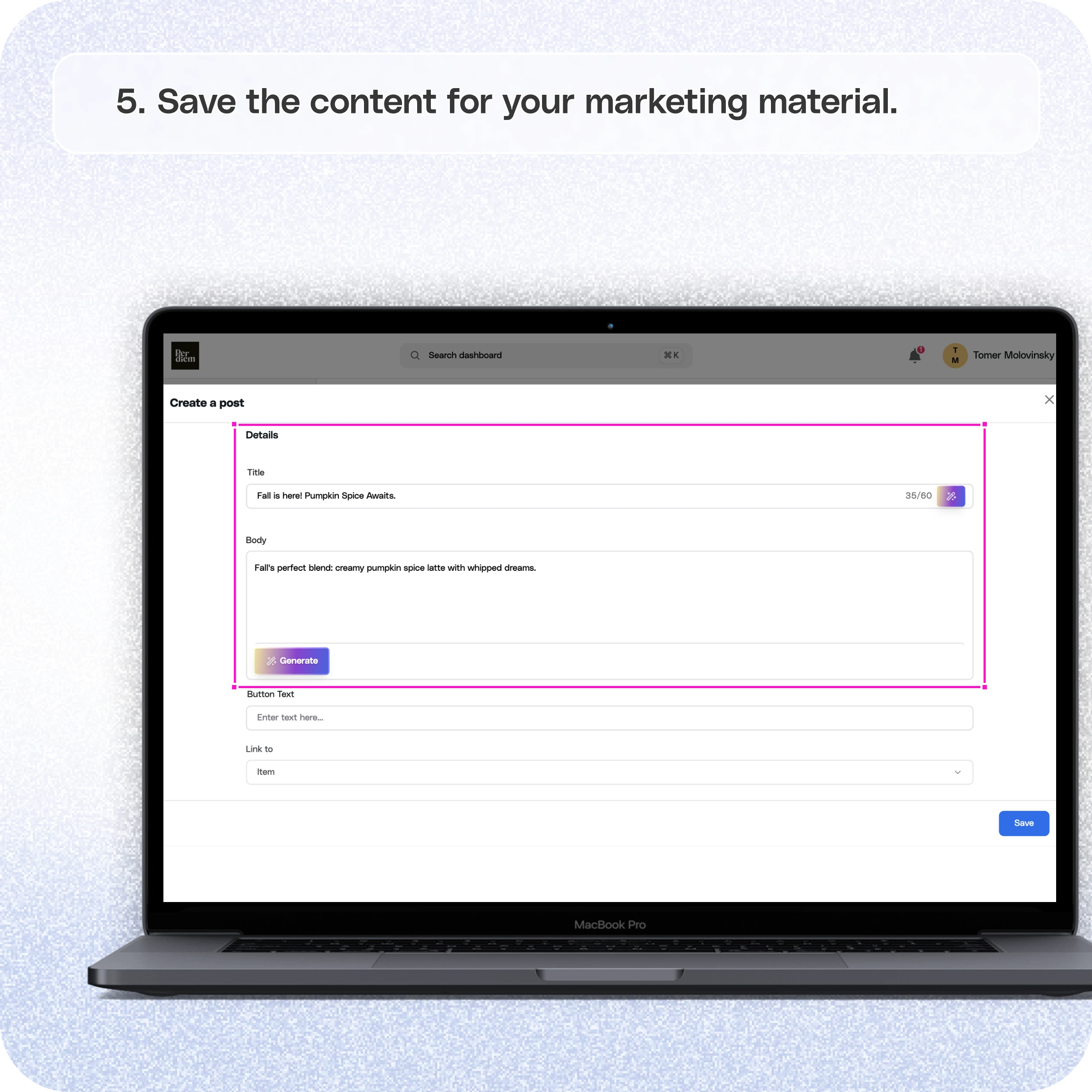 How to use the AI Editor for marketing features in your app — screenshot 5 of 5
