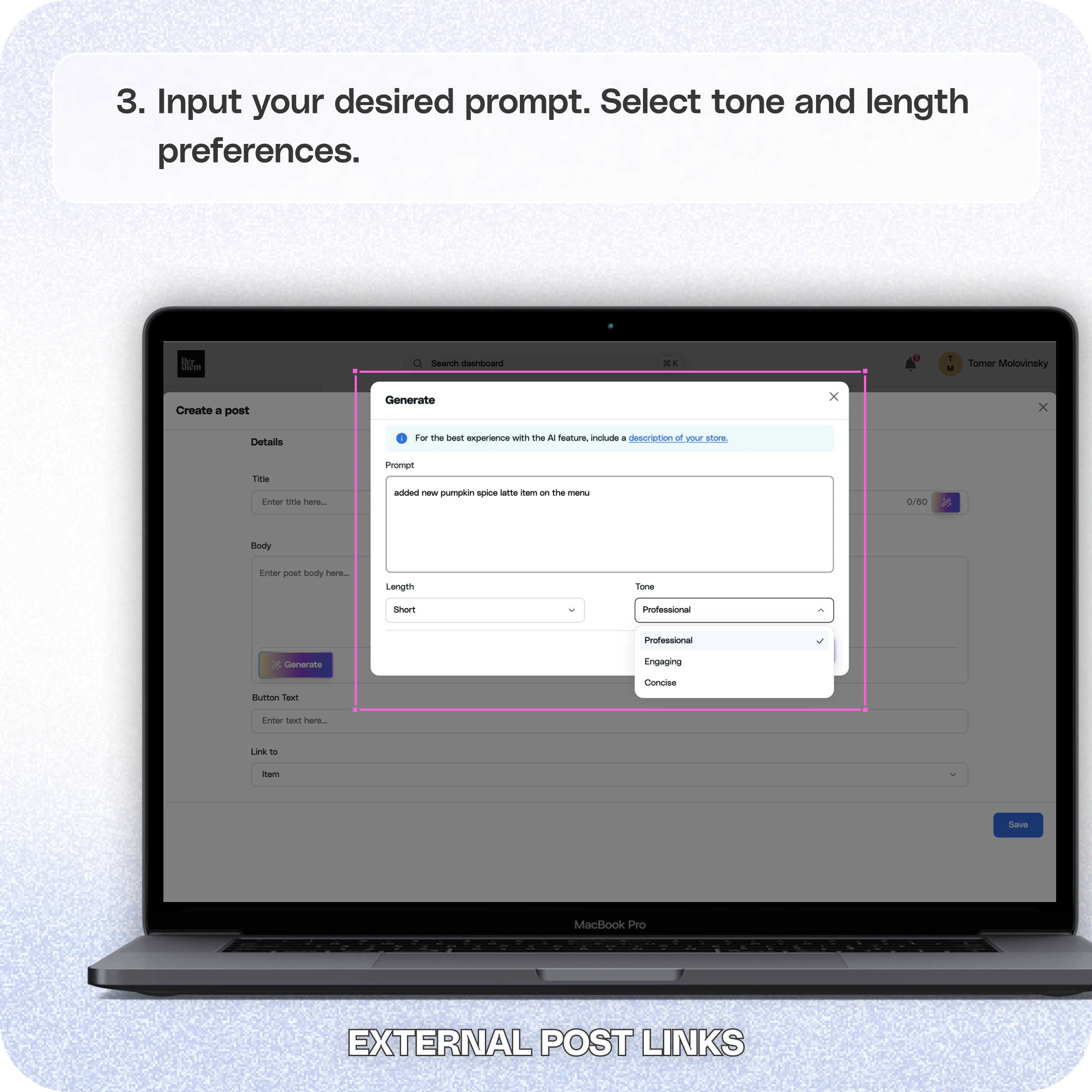 How to use the AI Editor for marketing features in your app — screenshot 3 of 5