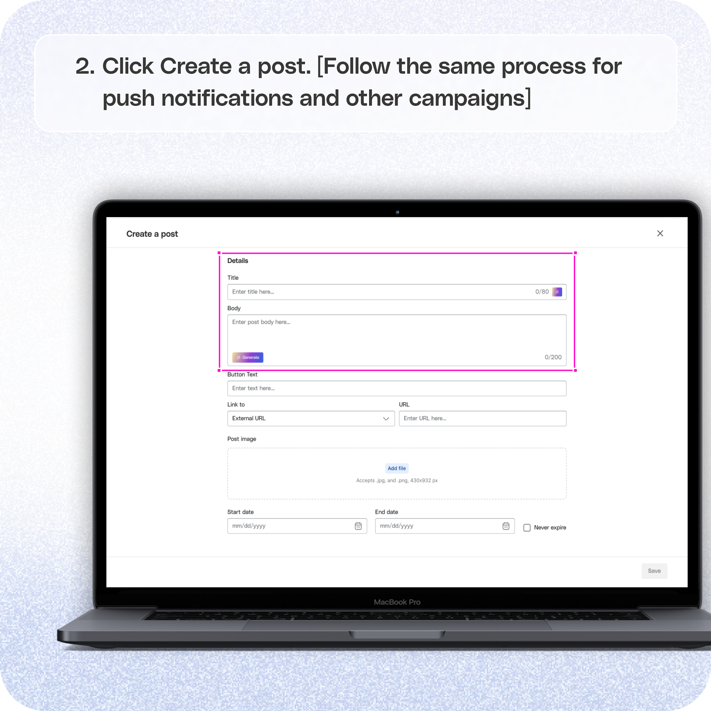 How to use the AI Editor for marketing features in your app — screenshot 2 of 5
