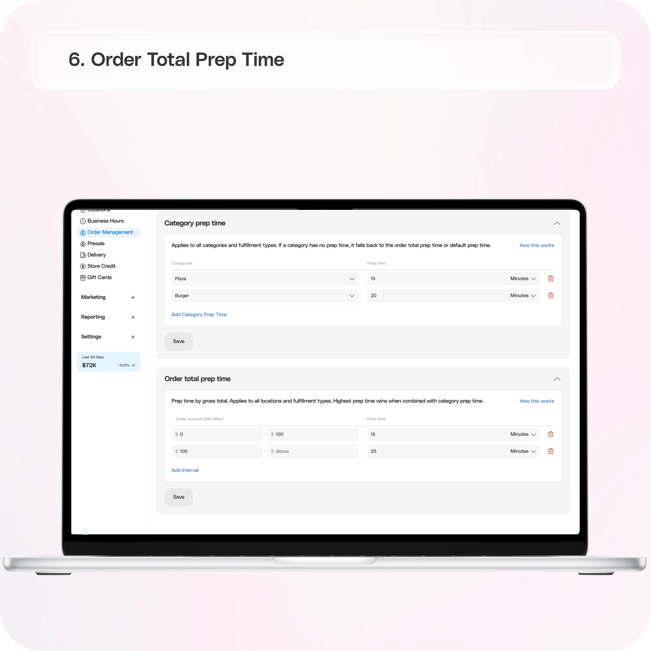 Manage Prep Time in Your Merchant Dashboard — screenshot 6 of 6