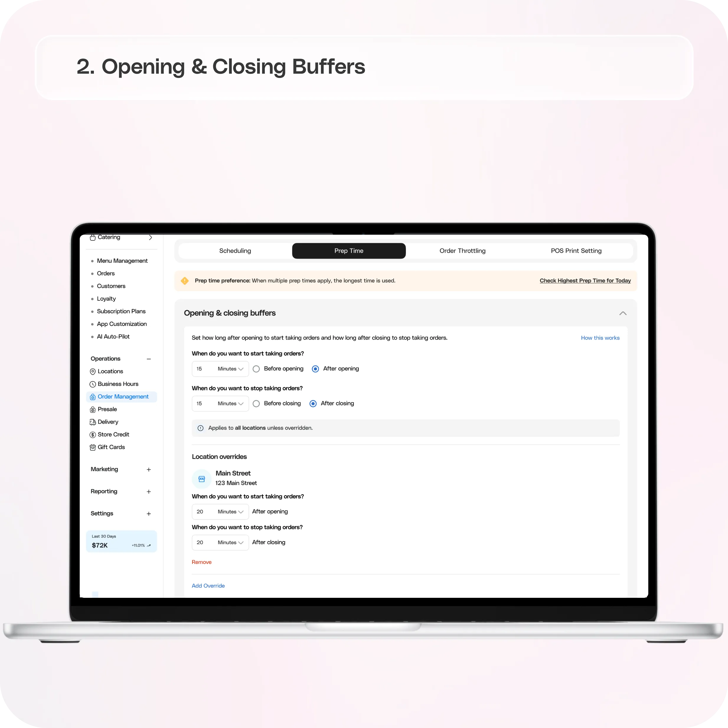 Manage Prep Time in Your Merchant Dashboard — screenshot 2 of 6