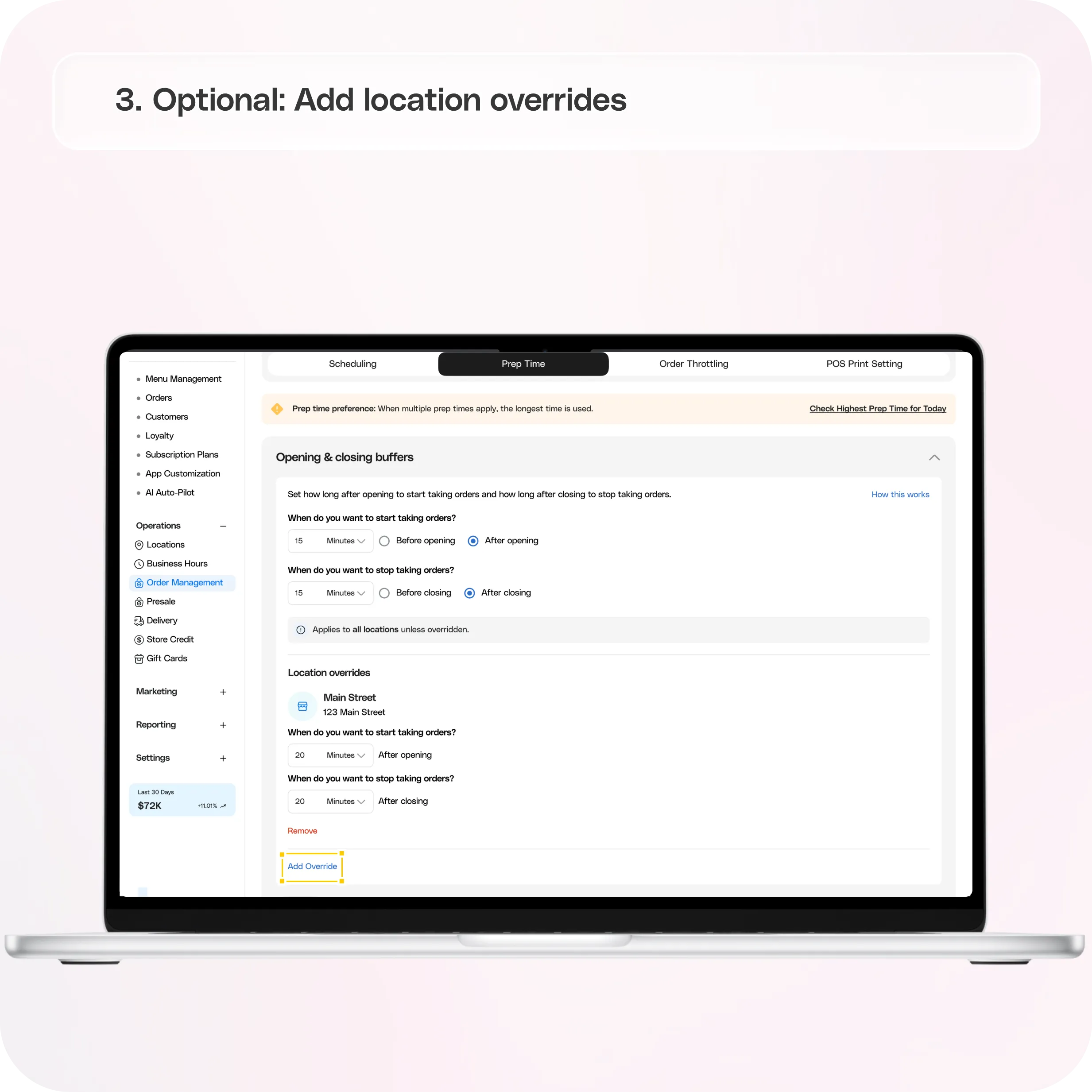 Manage Prep Time in Your Merchant Dashboard — screenshot 3 of 6