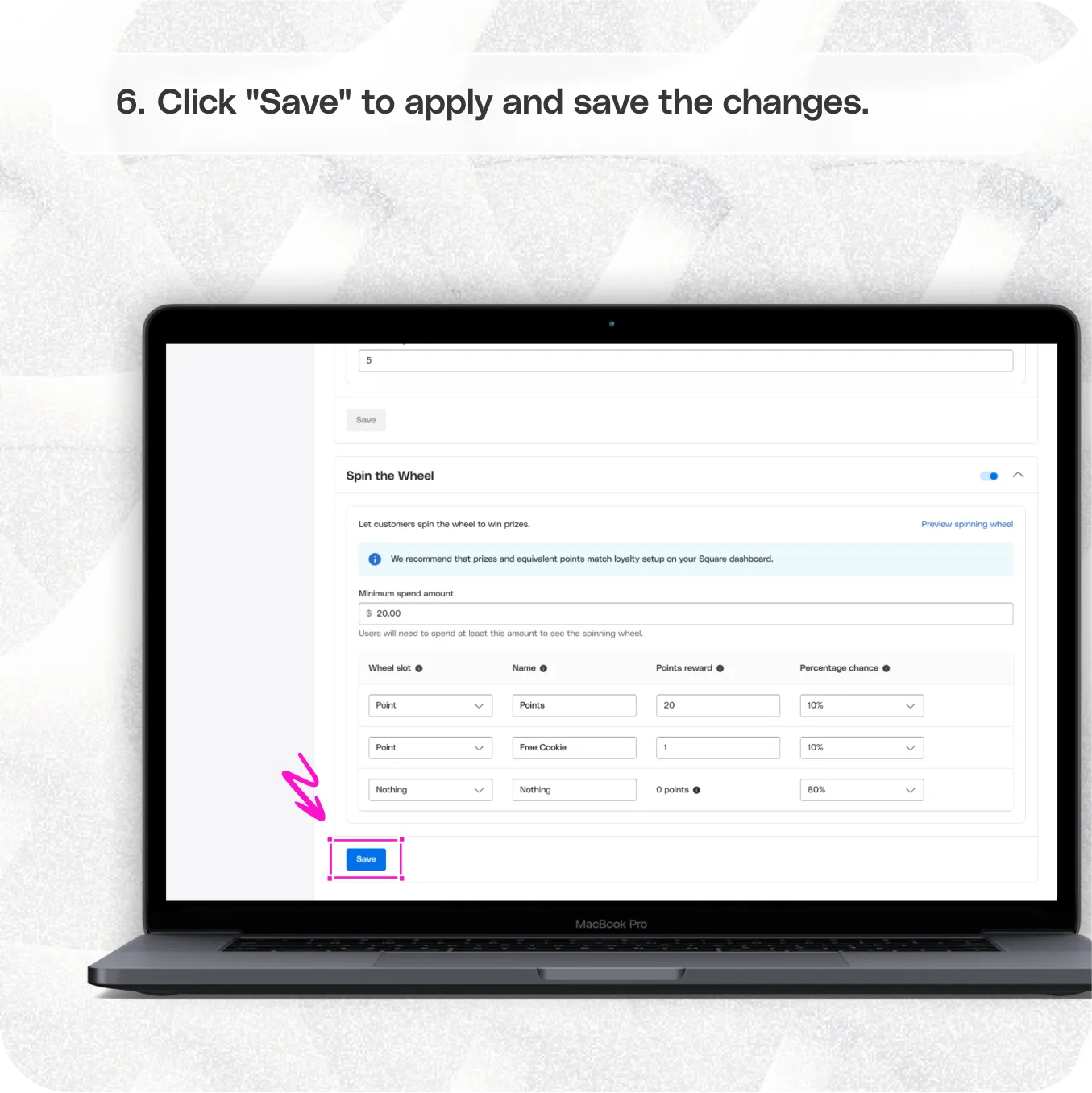 Offer rewards with Spin the Wheel — screenshot 6 of 6