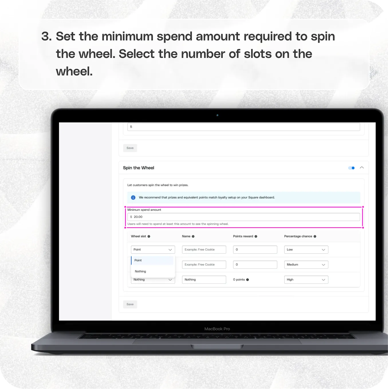 Offer rewards with Spin the Wheel — screenshot 3 of 6