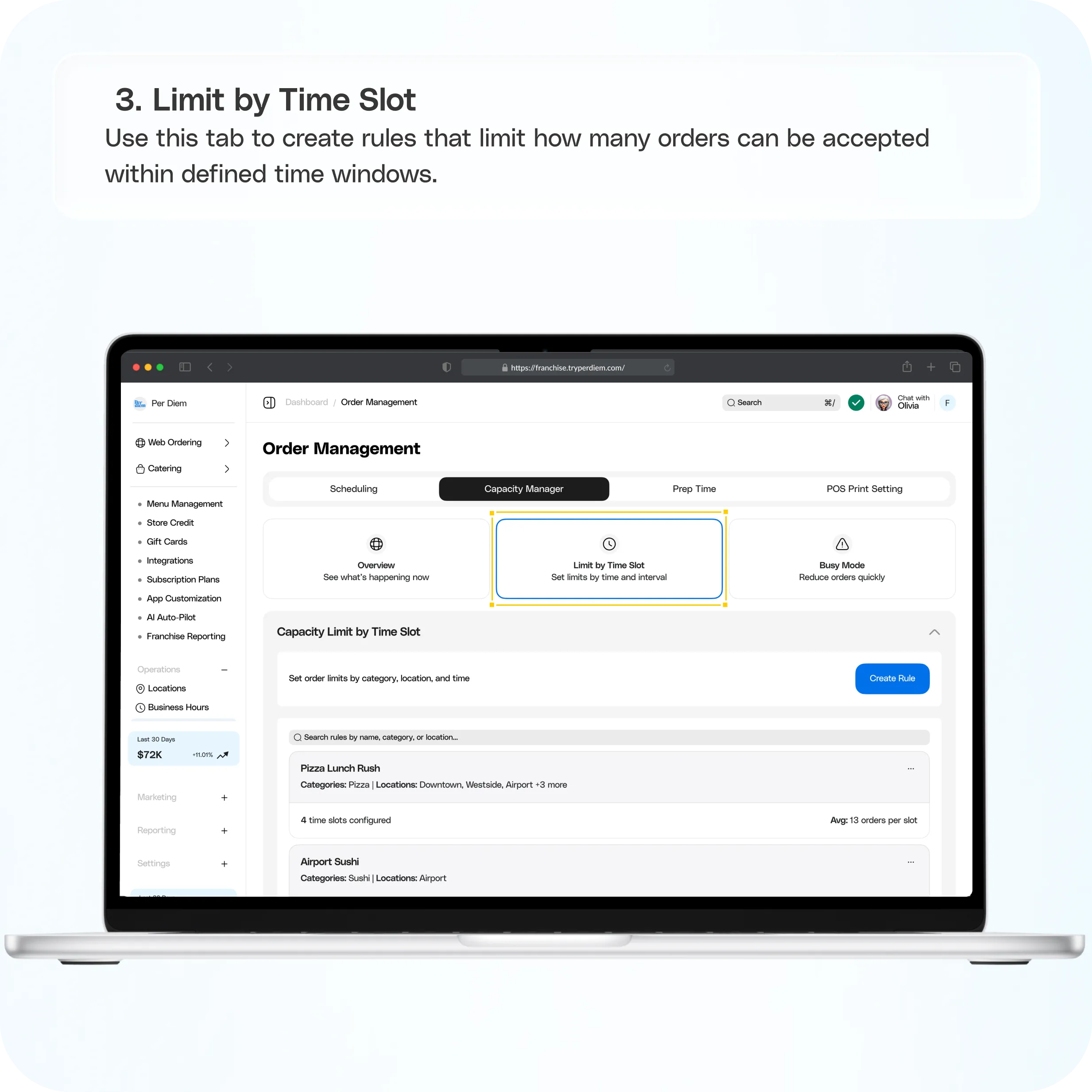 Order Throttling — screenshot 3 of 8