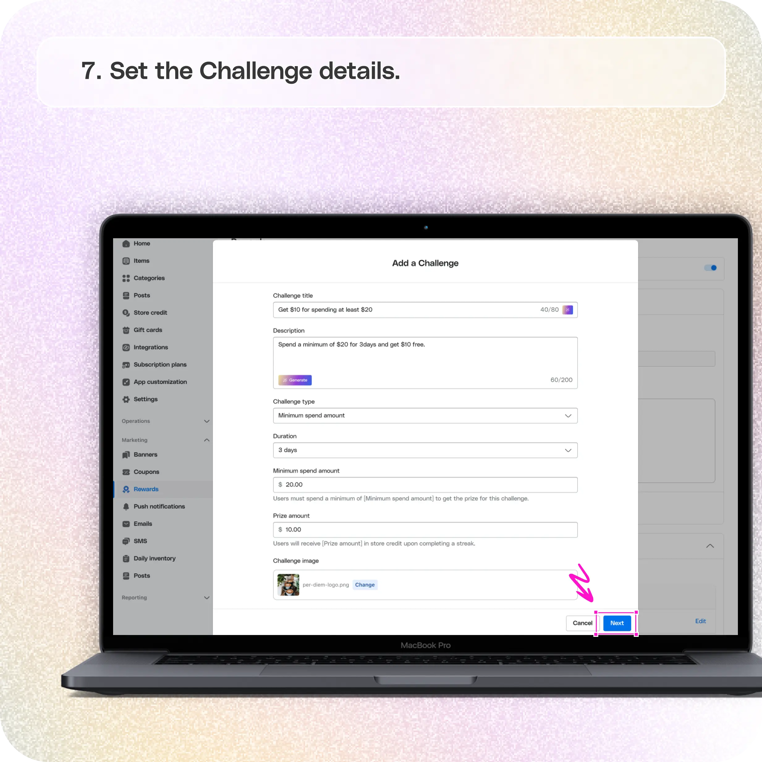 Set up the Streaks & Challenges in your app — screenshot 7 of 7