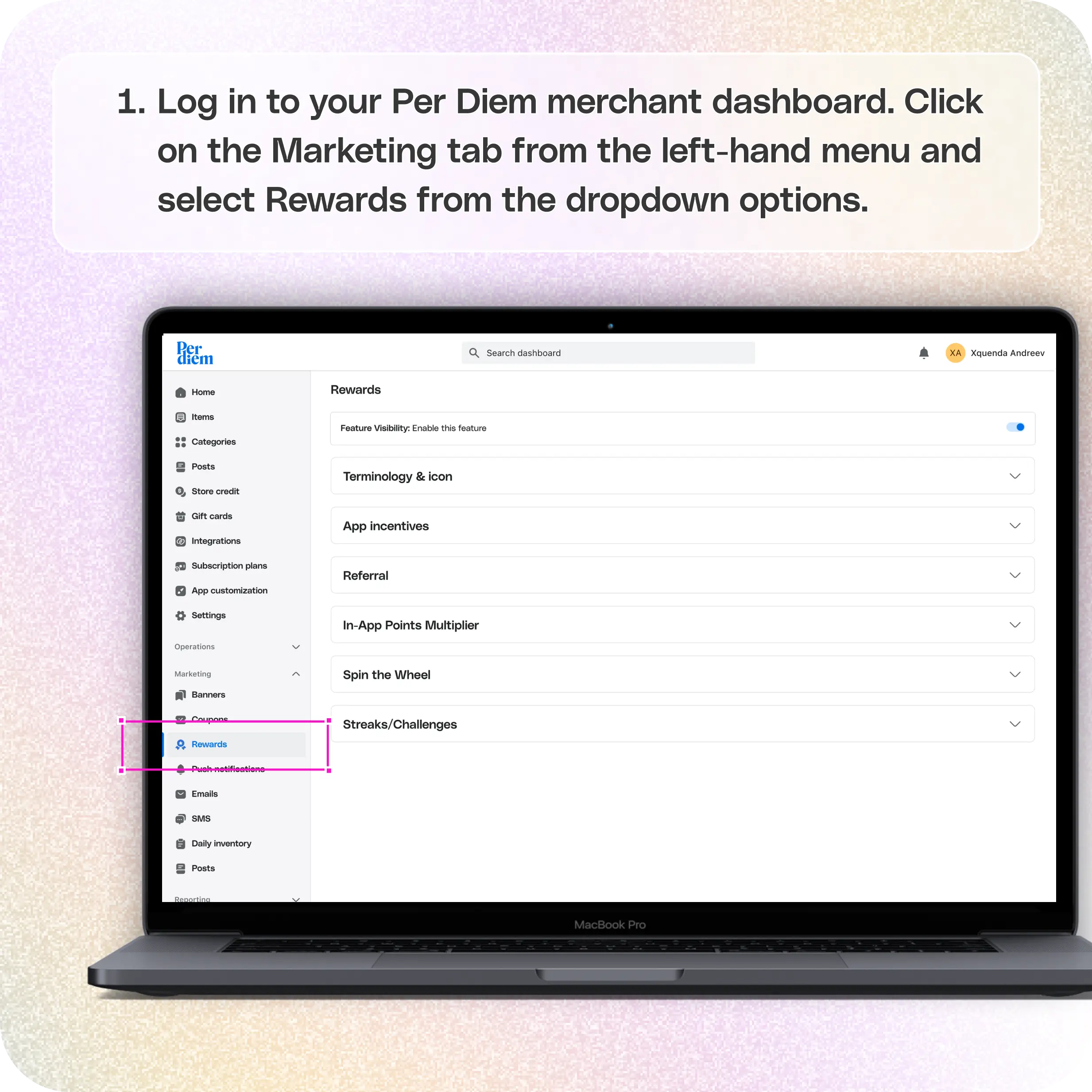 Set up the Streaks & Challenges in your app — screenshot 1 of 7
