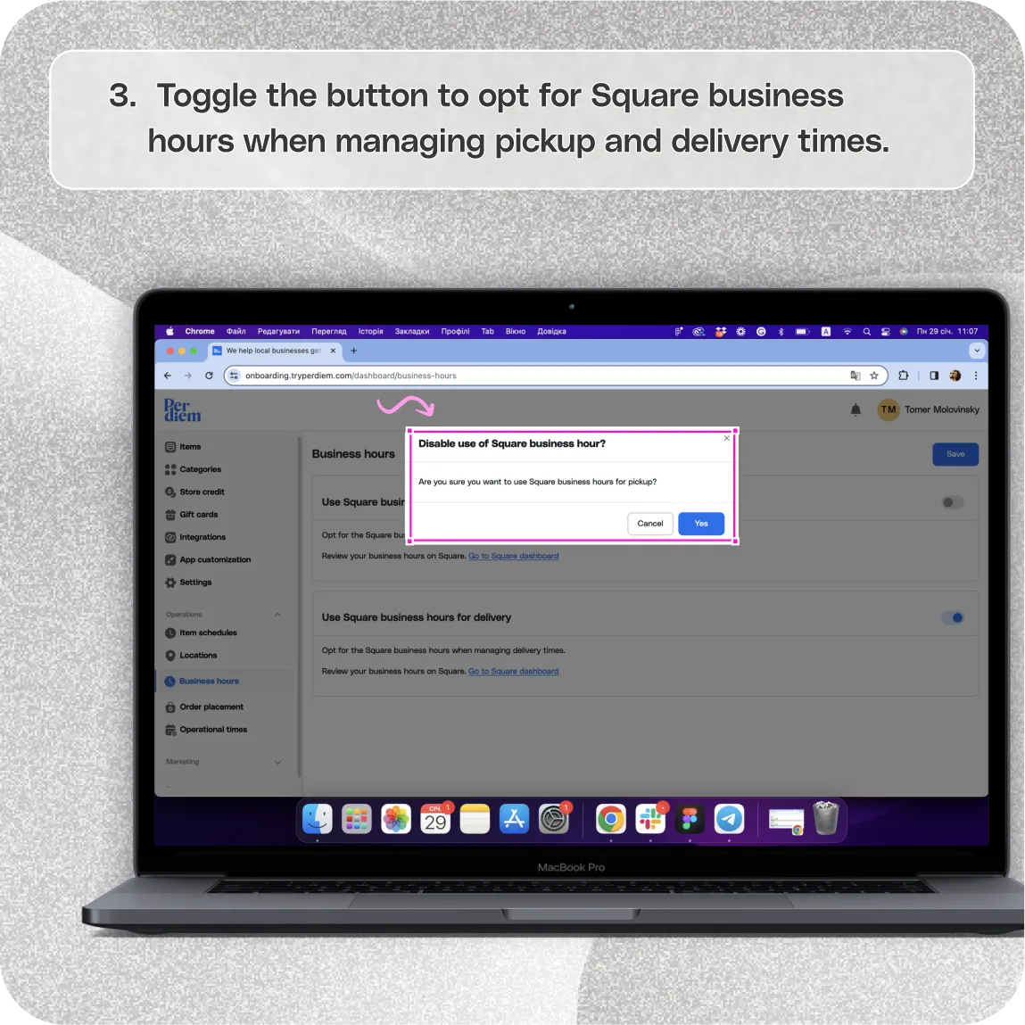 Set your business hours — screenshot 3 of 4