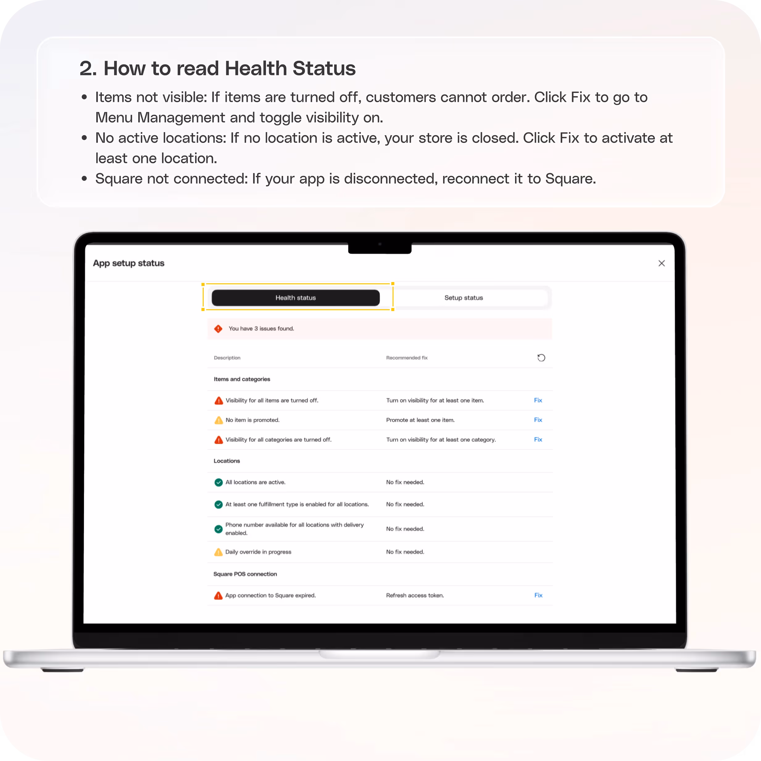 Store status: How to check and fix issues — screenshot 2 of 6