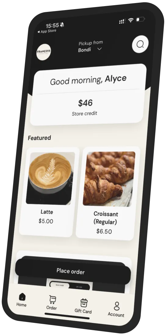 Francois Artisan Baker app preview