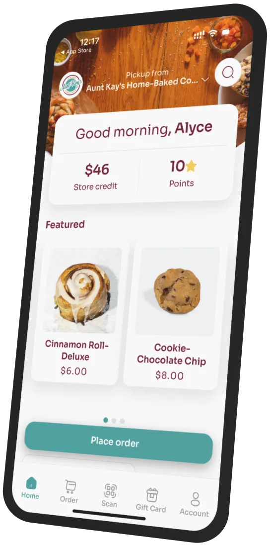 Aunt Kay’s Bakery app preview