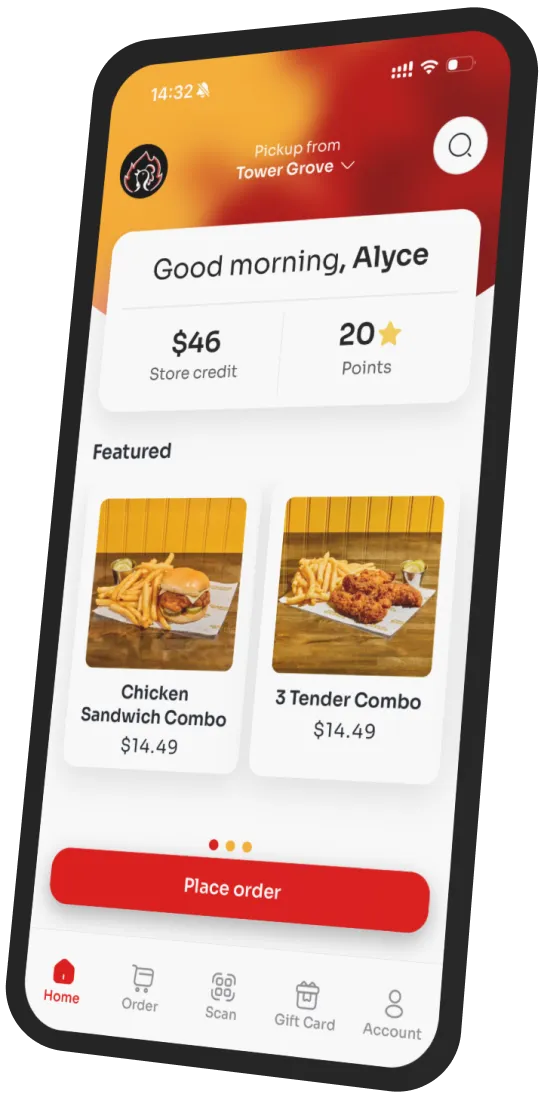 Chuck's Hot Chicken app preview