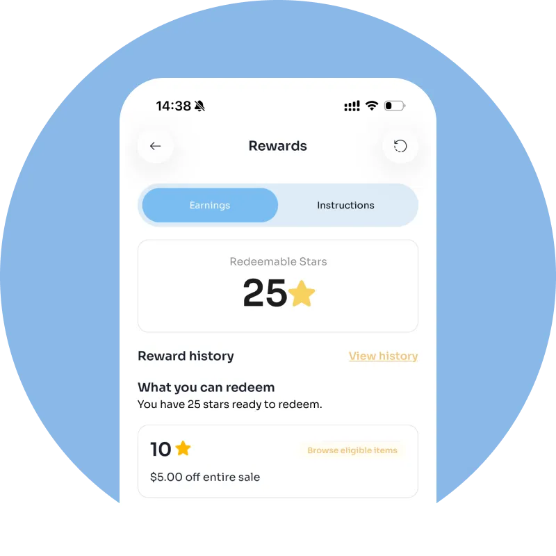 ⭐ Earn Rewards