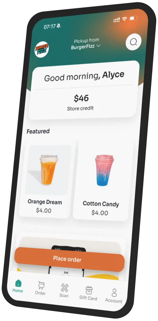 Burger Fizz app preview