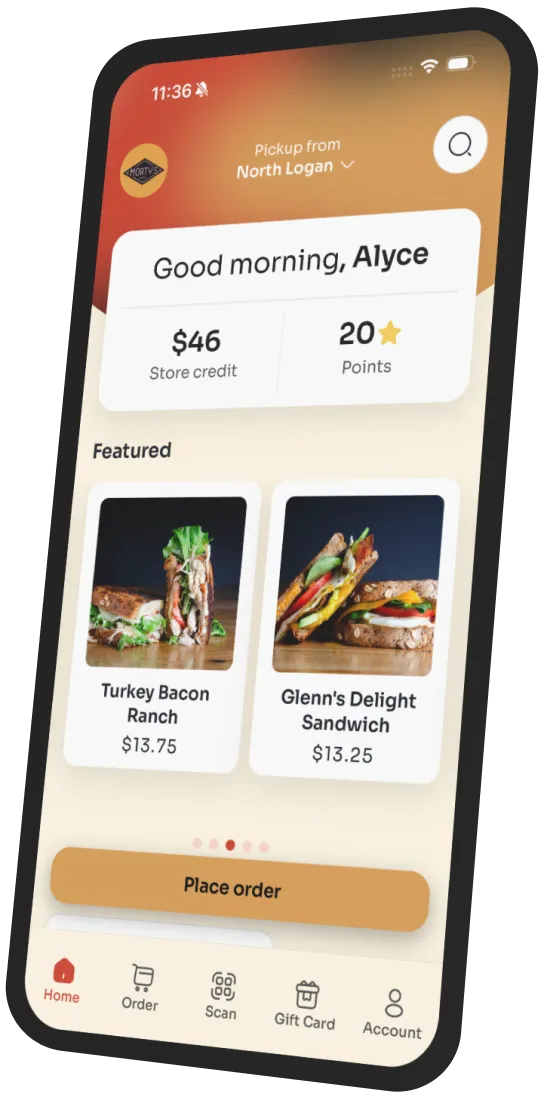 Morty's Cafe app preview